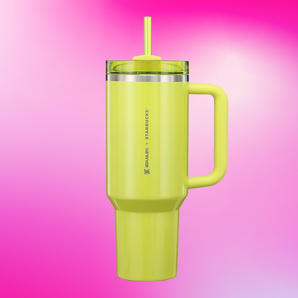 Stanley x starbucks lime green 40oz limited edition tumbler